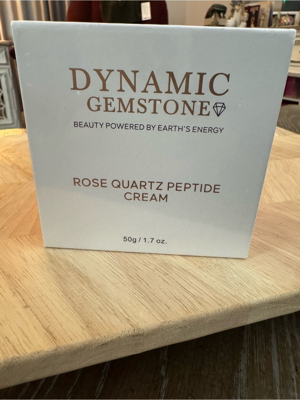 Dynamic, gemstone Rose Quartz Peptide Cream